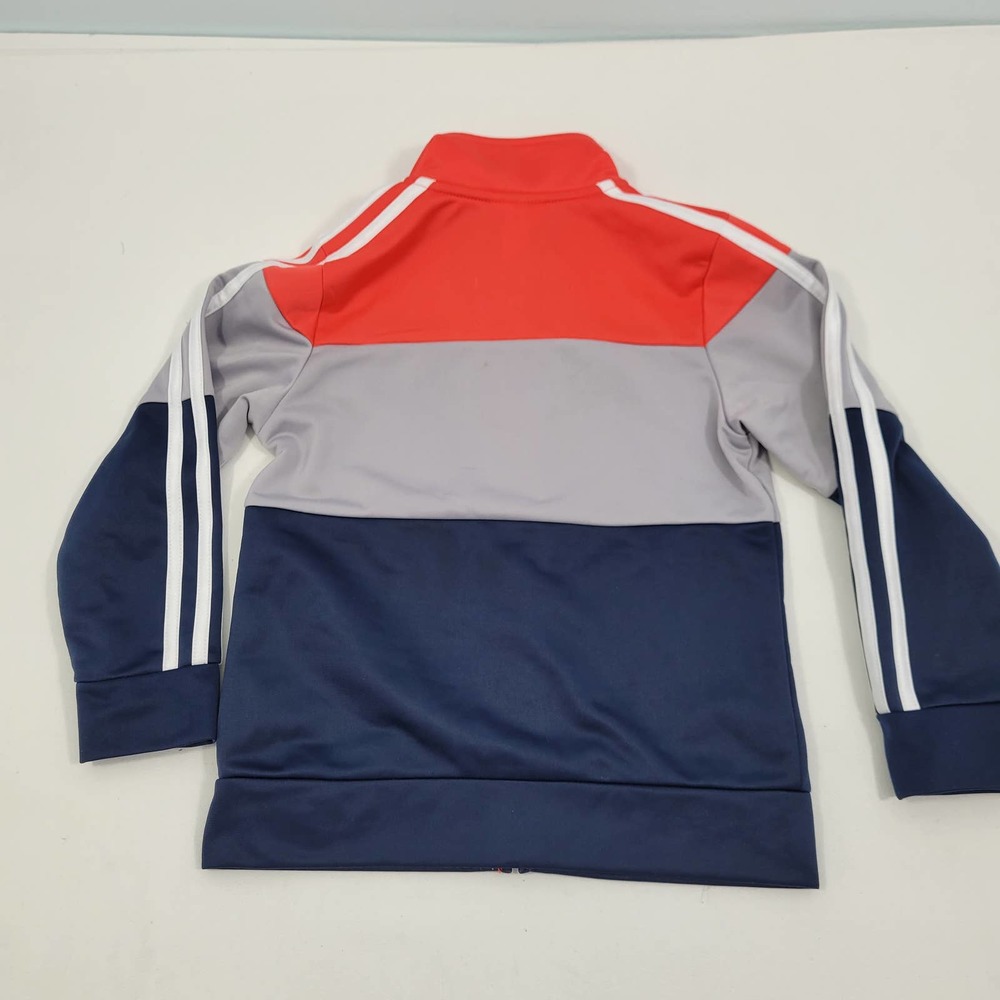 Adidas Toddler Size 5 Red, Navy & Gray Zip Hoodie 51622-3D8 - Picture 5 of 5